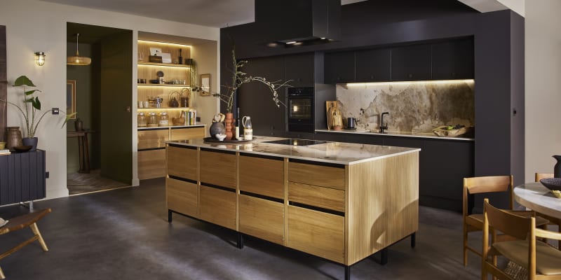 Magnet handleless kitchen top